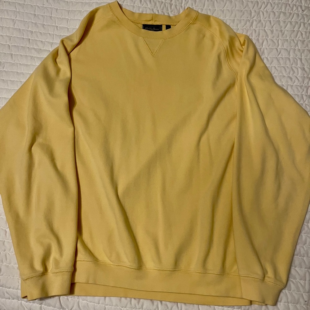 Bobby Jones golf yellow pullover. Sz. XL.